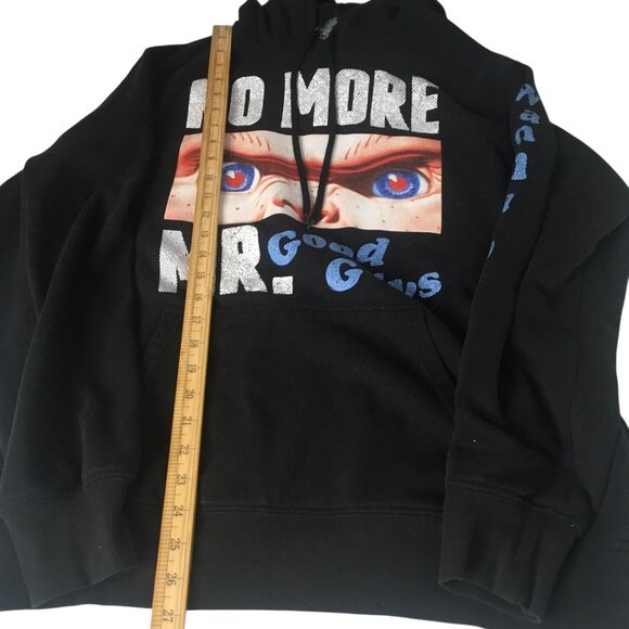 Chucky Hoodie Mens Large Horror Movie No More Mr. Good Guys Wanna Play Pullover - Picture 10 of 15